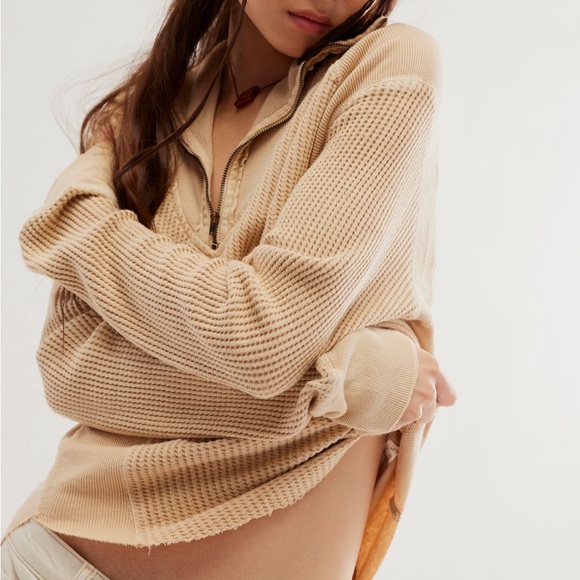 ⏰FLASH SALE!⏰✨NEW!✨Free People One Ashton Zip Thermal - Picture 2 of 9